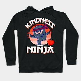 Kindness Ninja  Kids Orange Unity Day Anti Bullying Hoodie